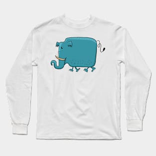 cute elephant t-shirt design Long Sleeve T-Shirt